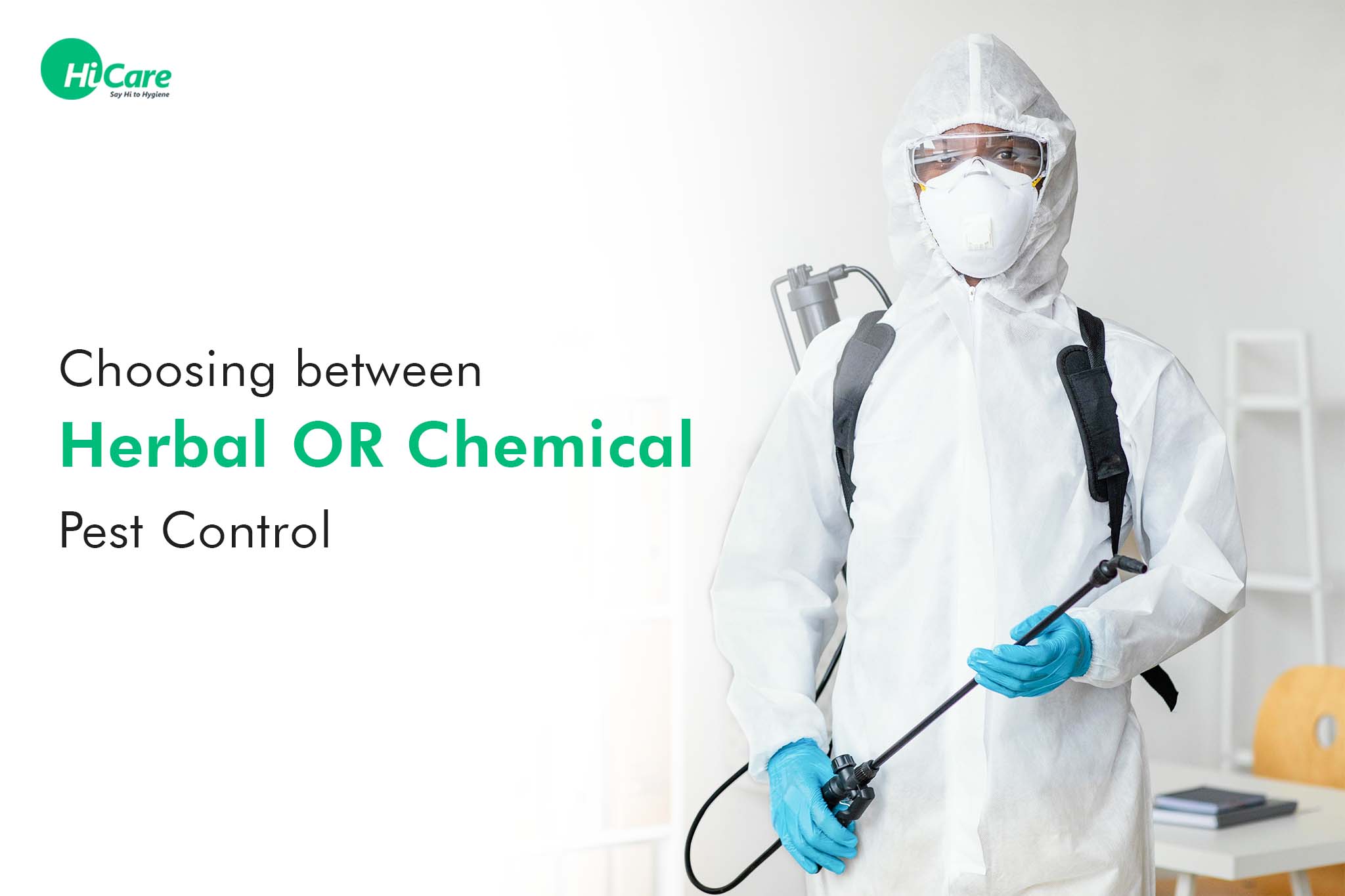 herbal or chemical pest control