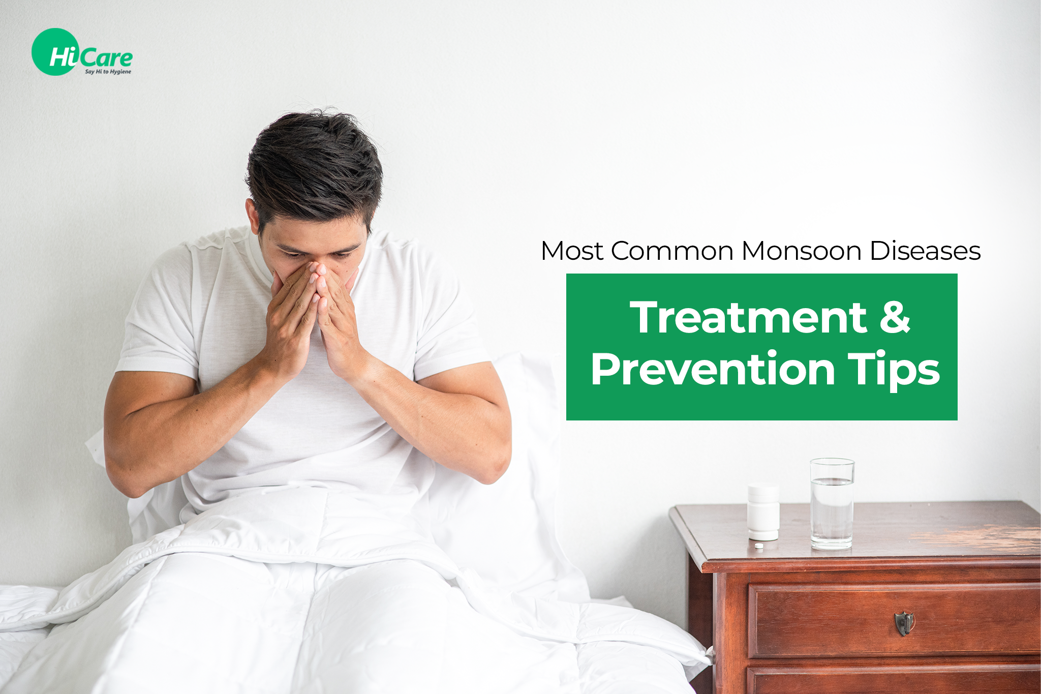 Treatment and Prevention tips for most common monsoon diseases
