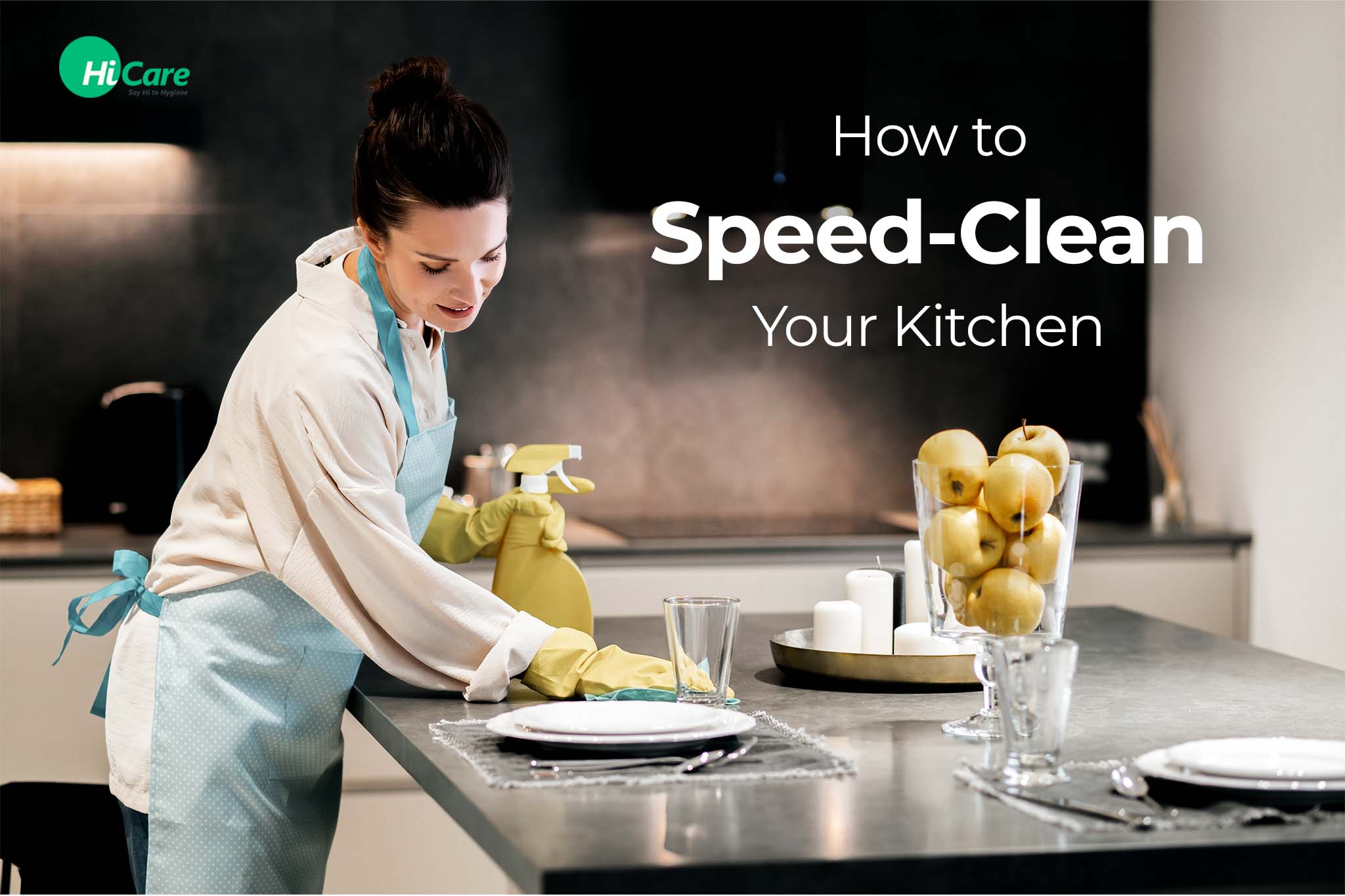 how to speed clean your kitchen