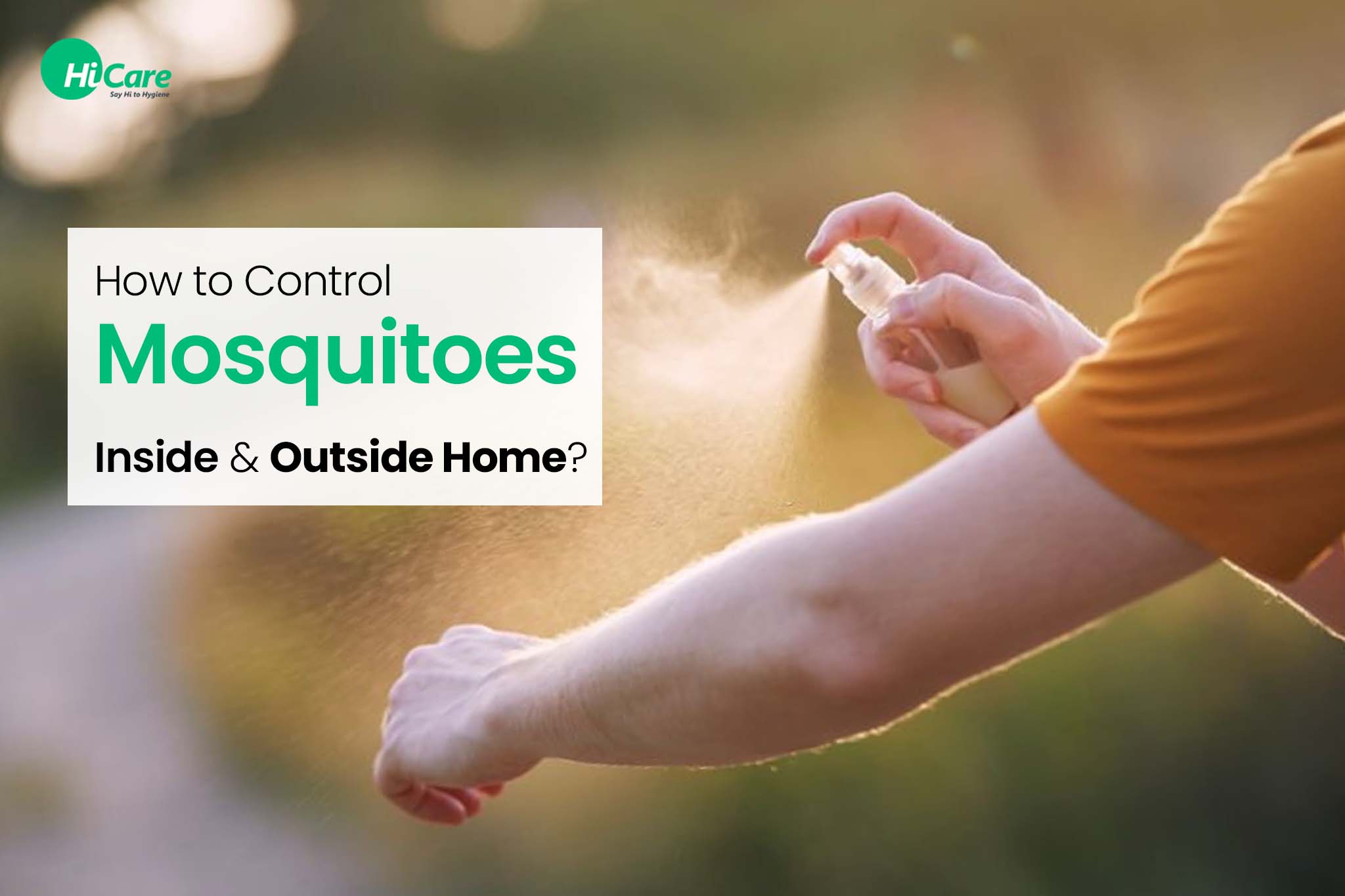 how to control mosquitoes inside and outside home