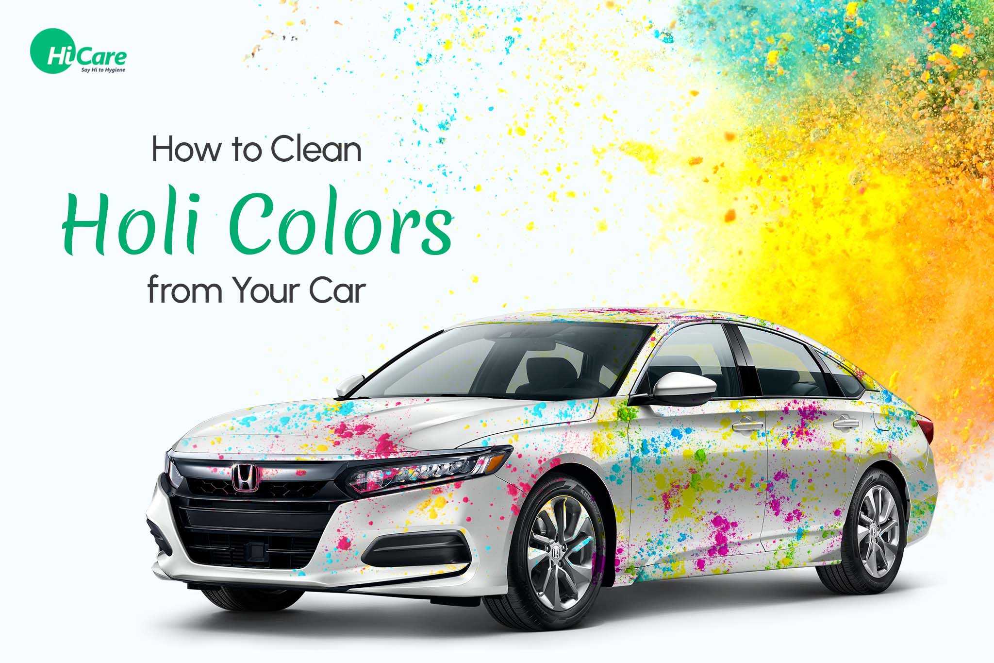 How to Clean Holi Colors from Your Car?