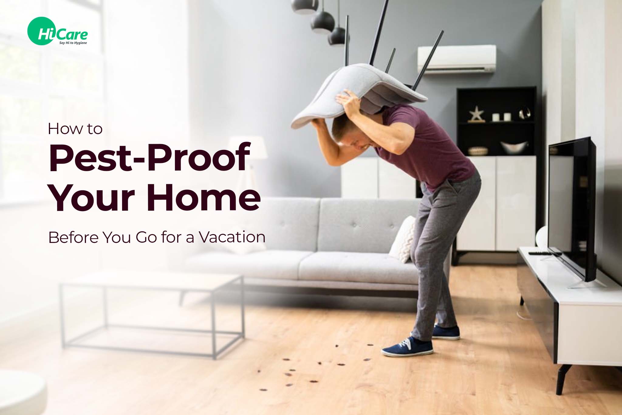 how to pest proof your home before you go for a vacation