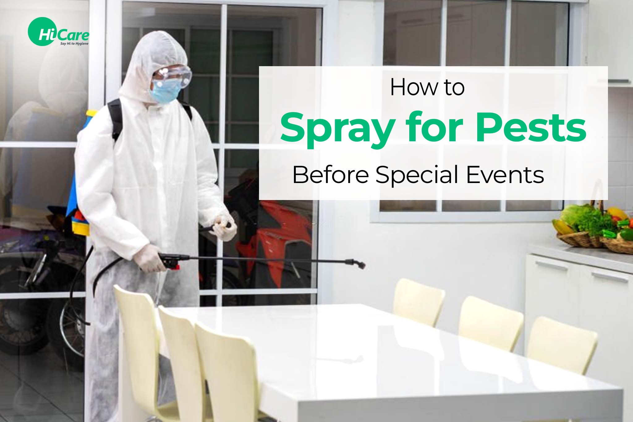 How to Spray for Pests Before Special Events