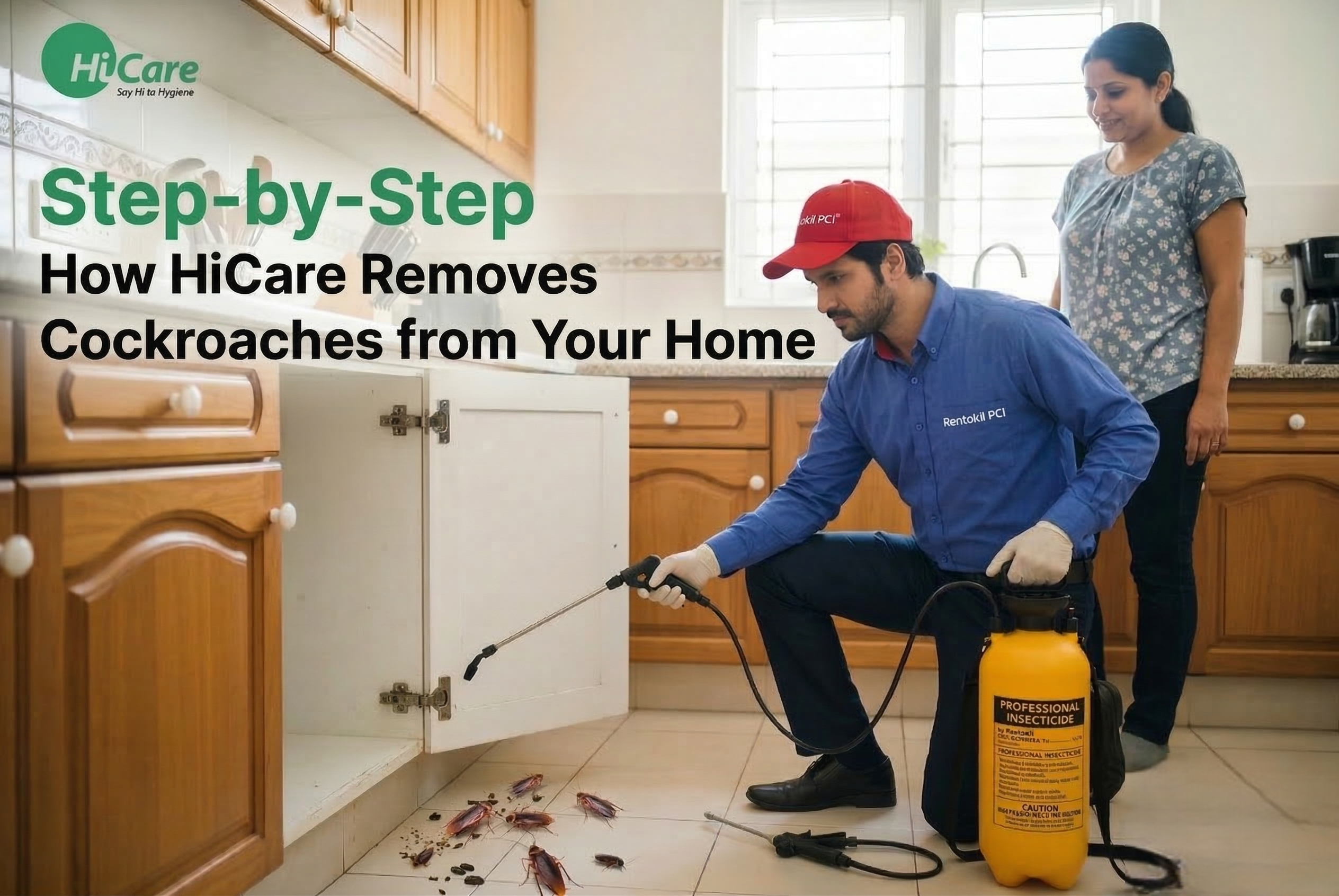 Step-by-Step: How HiCare Removes Cockroaches from Your Home?