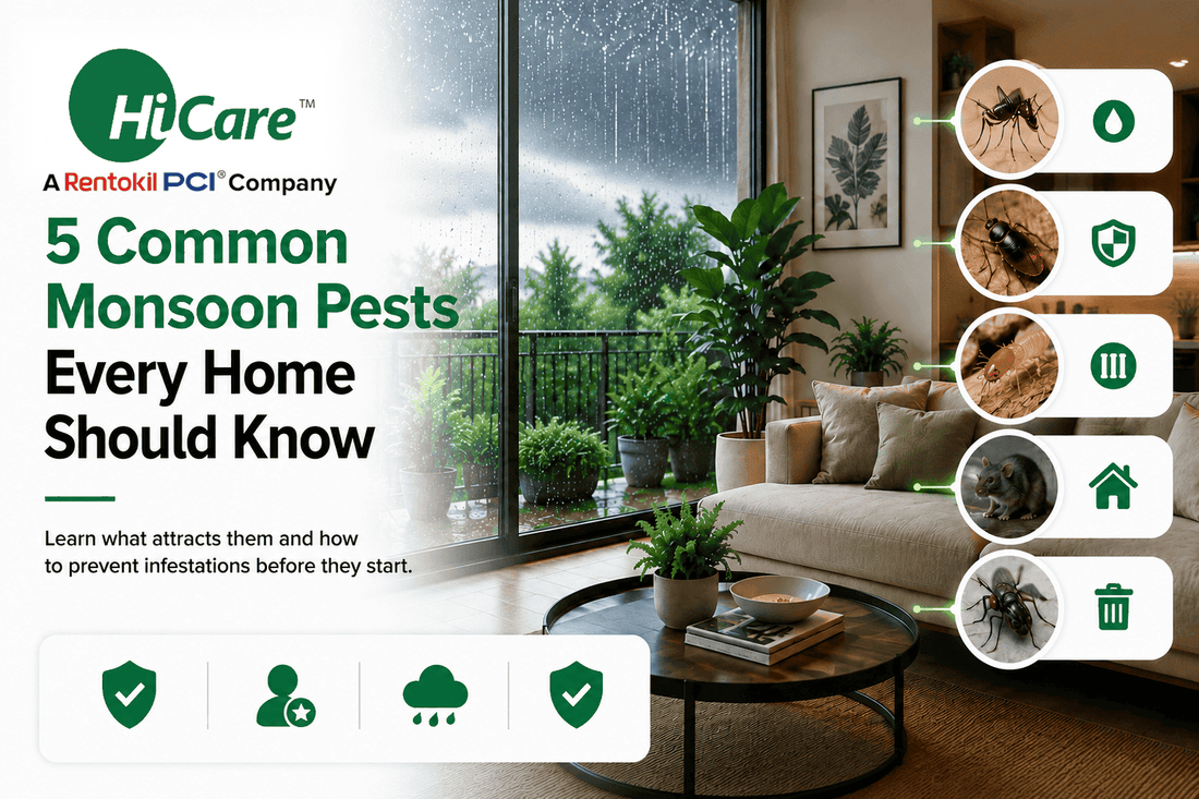5 Most Common Monsoon Pests in India and ways to Handle Them