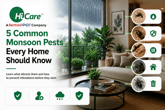 5 Most Common Monsoon Pests in India and ways to Handle Them