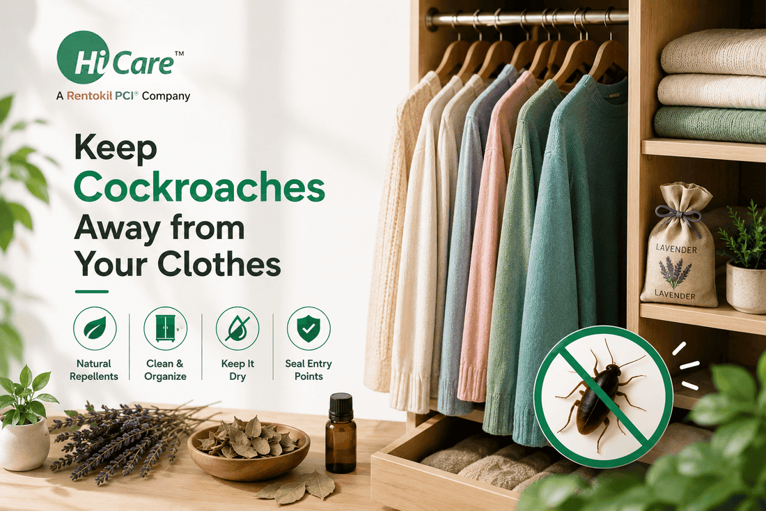 Keep cockroaches away from clothes