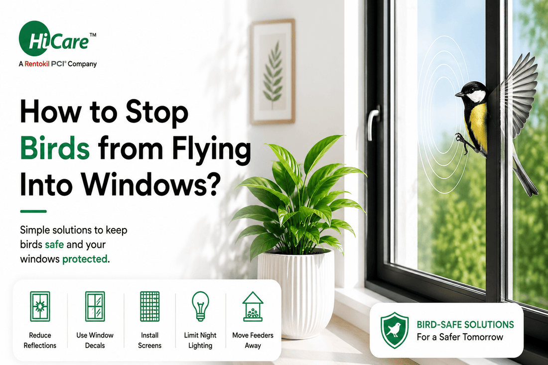 Stop birds from flying into windows