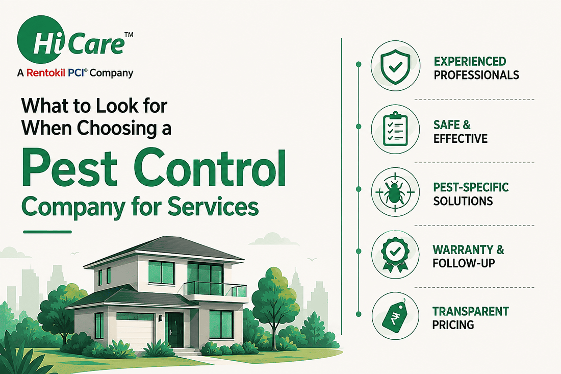 What to Look for When Choosing a Pest Control Company 