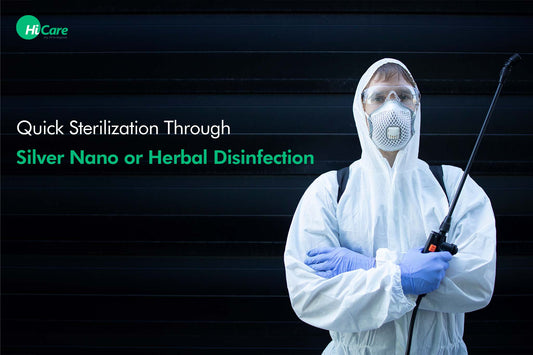 Quick Sterilization Through Silver Nano or Herbal Disinfection
