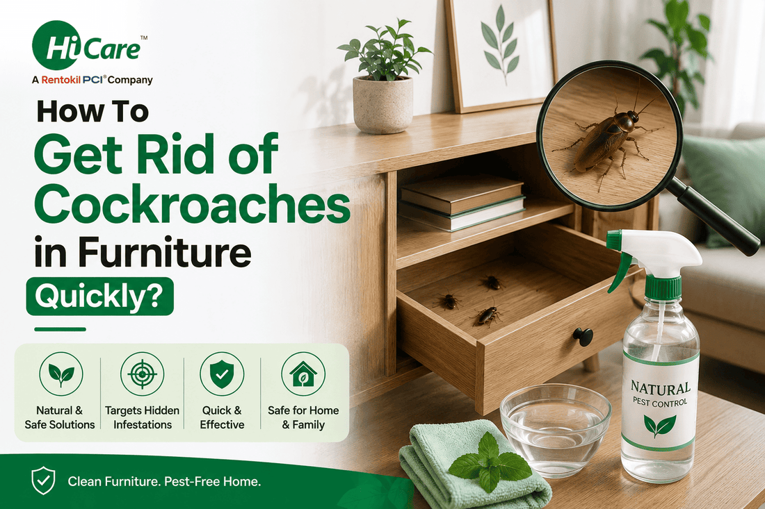 Get rid of cockroaches in furniture with natural safe pest control solutions