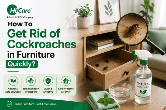 Get rid of cockroaches in furniture with natural safe pest control solutions