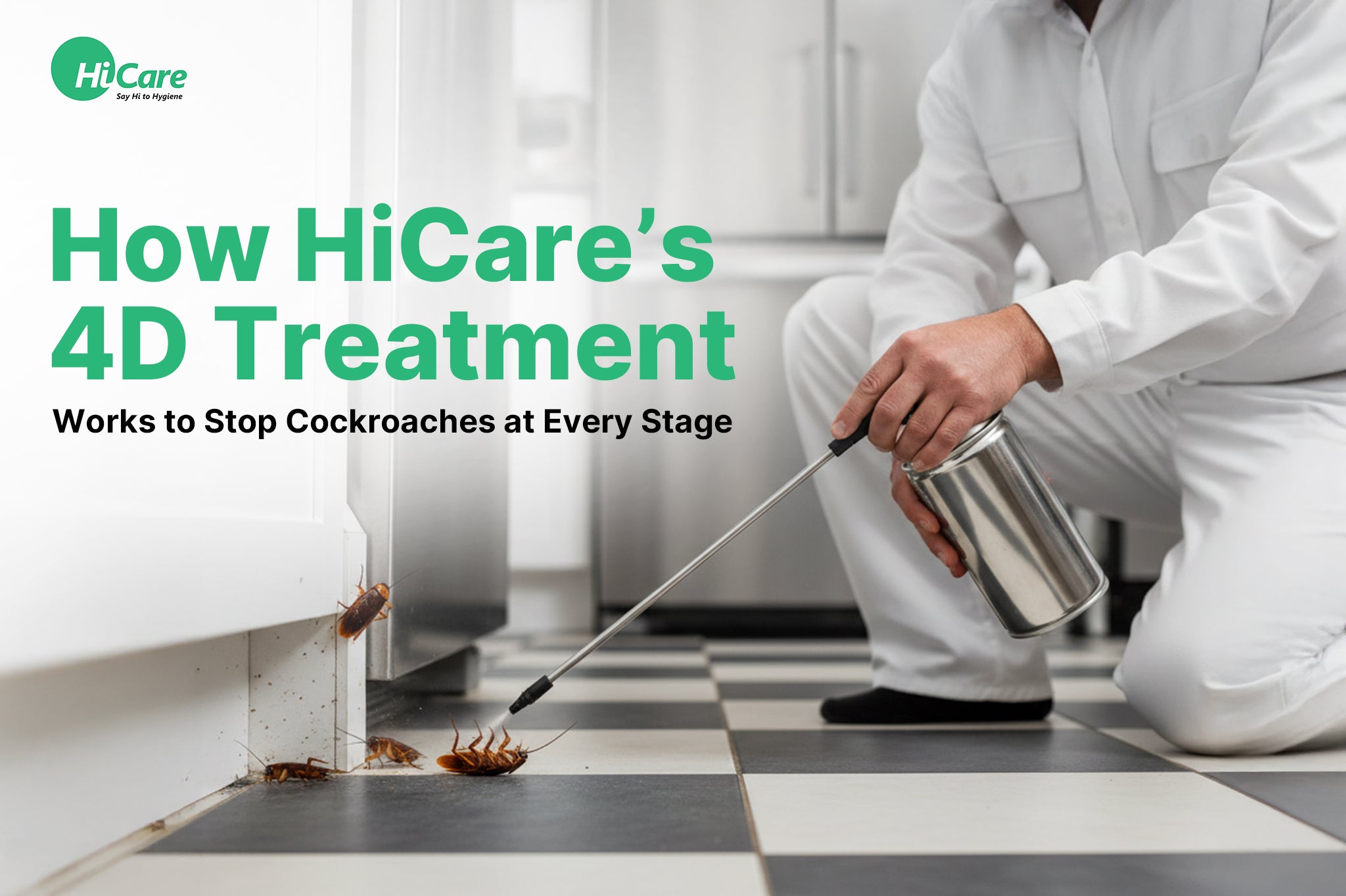 Cockroach 4d HiCare 4D Cockroach Treatment: Stops Roaches at Every Stage of Life ...